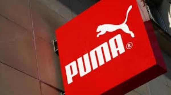 The logo of German sports goods firm Puma